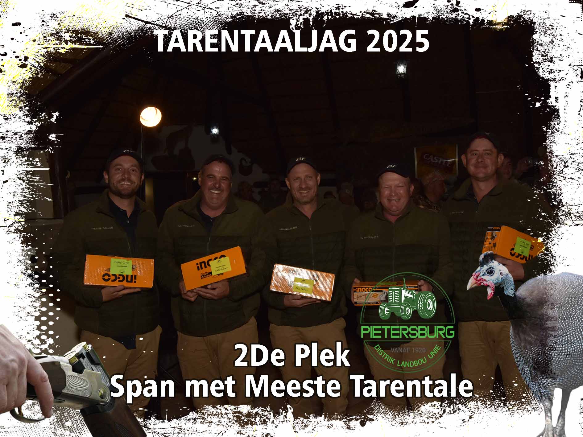 2de plek: meeste tarentale